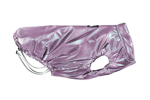 Moonwalk Regenmantel für Hunde mit extra Polsterung, Klettverschluss und Leinen-Loch. Schützt vor Regen und Kälte, verstellbare Passform | Violett, M Moonwalk Regenmantel für Hunde mit extra Polsterung, Klettverschluss und Leinen-Loch. Schützt vor Regen und Kälte, verstellbare Passform | Violett, M von Record