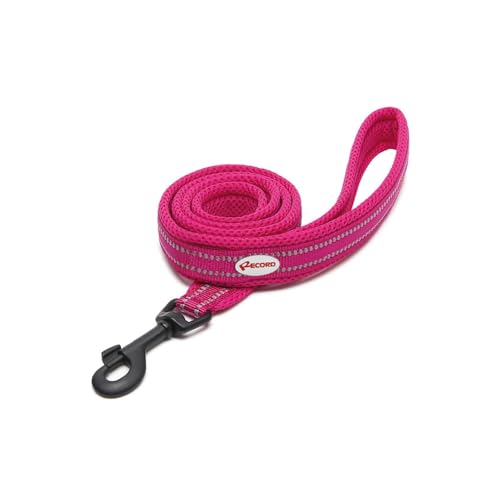 Record Hundeleine Atlas mit 3M Scotchlite-Reflektoren. Leine für Hunde ideal für schlechte Sicht | Farbe Fuchsia, Größe S, Breite 1,5, Länge 110 cm Record Hundeleine Atlas mit 3M Scotchlite-Reflektoren. Leine für Hunde ideal für schlechte Sicht | Farbe Fuchsia, Größe S, Breite 1,5, Länge 110 cm von Record