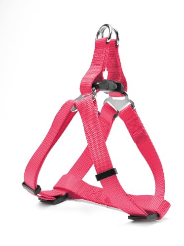 Record Hundegeschirr Rapido aus weichem Nylon mit Metallschnallen und Schnellverschluss | Rosa, XL - Umfang 53-81 cm Record Hundegeschirr Rapido aus weichem Nylon mit Metallschnallen und Schnellverschluss | Rosa, XL - Umfang 53-81 cm von Record