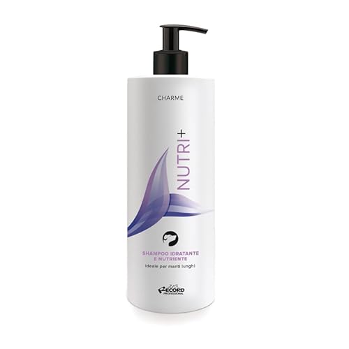 Record Charme Nutri+ Restrukturierungsshampoo für Hunde, ideal für langes Fell; Professionelles, nahrendes Shampoo mit Zitrusduft; Hergestellt in Italien; 1 l Record Charme Nutri+ Restrukturierungsshampoo für Hunde, ideal für langes Fell; Professionelles, nahrendes Shampoo mit Zitrusduft; Hergestellt in Italien; 1 l von Record