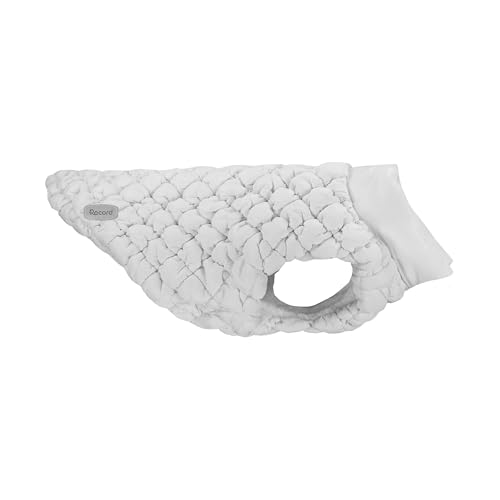 Record - Cloud-Hundemantel mit elegantem Design und geprägter Optik.Loch für die Leine, Klettverschluss für schnelles Anziehen und Gummibänder für die Hinterbeine | Weiß, XXS Record - Cloud-Hundemantel mit elegantem Design und geprägter Optik.Loch für die Leine, Klettverschluss für schnelles Anziehen und Gummibänder für die Hinterbeine | Weiß, XXS von Record