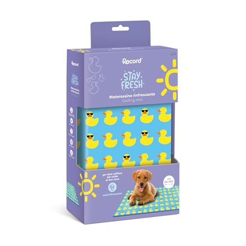 Record - Erfrischende Matte für Hunde mit ungiftigem Gel. Sicheres und leicht zu reinigendes Wärmekissen für Haustiere | Muster: Enten, 80 x 90 cm Record - Erfrischende Matte für Hunde mit ungiftigem Gel. Sicheres und leicht zu reinigendes Wärmekissen für Haustiere | Muster: Enten, 80 x 90 cm von Record