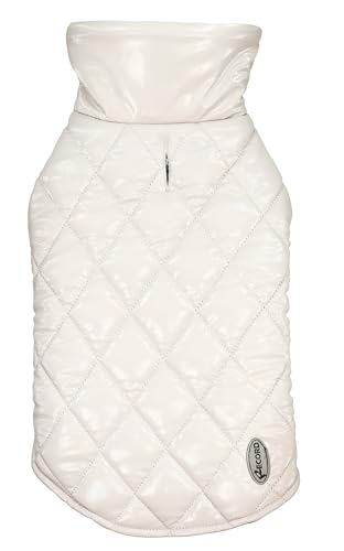 Record - Gabrielle Regenmantel für Hunde, elegant mit Fleece-Innenseite und glänzendem Finish, Klettverschluss, Loch für Leine. Schützt vor Regen und Kälte, Puder, 4XL Record - Gabrielle Regenmantel für Hunde, elegant mit Fleece-Innenseite und glänzendem Finish, Klettverschluss, Loch für Leine. Schützt vor Regen und Kälte, Puder, 4XL von Record