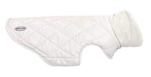 Record - Gabrielle wasserdichter Hundemantel, elegant mit Fleece-Innenseite und glänzendem Finish, Klettverschluss, Loch für Leine. Schützt vor Regen und Kälte, Puder, XXS Record - Gabrielle wasserdichter Hundemantel, elegant mit Fleece-Innenseite und glänzendem Finish, Klettverschluss, Loch für Leine. Schützt vor Regen und Kälte, Puder, XXS von Record