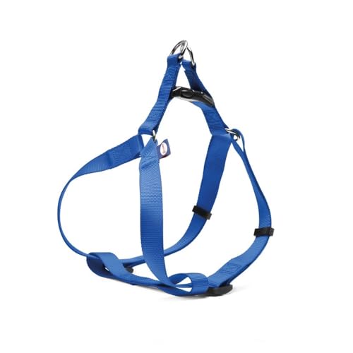 Record Hundegeschirr aus weichem Nylon für Hunde, ausgestattet mit Schnellbefestigung auf der Rückseite und doppeltem Metall-Befestigungsring | Farbe Blau, Größe XL, Umfang - 56-81 cm Record Hundegeschirr aus weichem Nylon für Hunde, ausgestattet mit Schnellbefestigung auf der Rückseite und doppeltem Metall-Befestigungsring | Farbe Blau, Größe XL, Umfang - 56-81 cm von Record