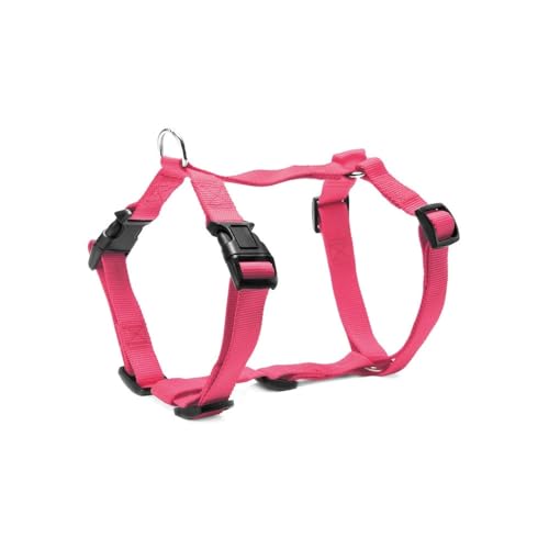 Rekord Hundegeschirr Modell H in Nylon mit verstellbarem Kunststoffabschluss. Geshirr für Hunde perfekt für Spaziergänge im Freien | Farbe Rosa Größe L, Umfang 51-72 cm Rekord Hundegeschirr Modell H in Nylon mit verstellbarem Kunststoffabschluss. Geshirr für Hunde perfekt für Spaziergänge im Freien | Farbe Rosa Größe L, Umfang 51-72 cm von Record