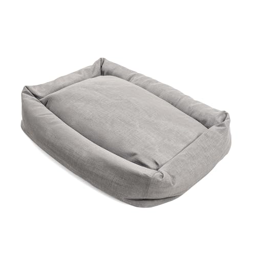 Record Hundebett Mono-Design-Zwinger für Hunde und Katzen aus Baumwolle, Weiches und Einladendes, Schnell Trocknendes, Gepolstertes Haustierbett, Rechteckiges Kissen | Grau, M - 70x50x17h Record Hundebett Mono-Design-Zwinger für Hunde und Katzen aus Baumwolle, Weiches und Einladendes, Schnell Trocknendes, Gepolstertes Haustierbett, Rechteckiges Kissen | Grau, M - 70x50x17h von Record