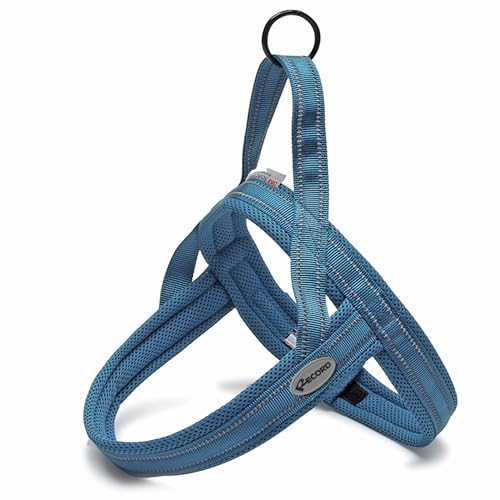 Record Hundegeschirr Dolomiti – Farbe Blau – Größe XL – Umfang 80 – 92 cm – Material: Nylon geflochten mit reflektierenden 3M ScotchLite Bändern Record Hundegeschirr Dolomiti – Farbe Blau – Größe XL – Umfang 80 – 92 cm – Material: Nylon geflochten mit reflektierenden 3M ScotchLite Bändern von Record