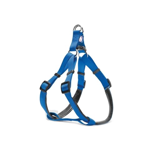 Record Hundegeschirr aus weich gepolstertem Nylon mit PVC-Beschichtung Skapuliergeschirr Typ X | Farbe Blau, Größe L, Umfang 56-81 cm Record Hundegeschirr aus weich gepolstertem Nylon mit PVC-Beschichtung Skapuliergeschirr Typ X | Farbe Blau, Größe L, Umfang 56-81 cm von Record