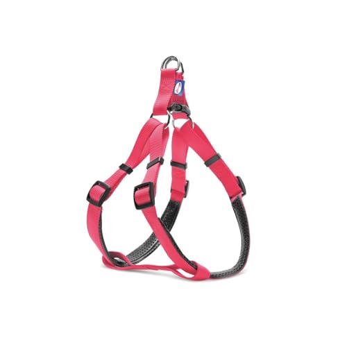 Record - Hundegeschirr – aus weichem gepolstertem Nylon mit PVC-Beschichtung – Brustgeschirr Typ X – Farbe Rosa – Größe L – Umfang 56 – 81 cm Record - Hundegeschirr – aus weichem gepolstertem Nylon mit PVC-Beschichtung – Brustgeschirr Typ X – Farbe Rosa – Größe L – Umfang 56 – 81 cm von Record