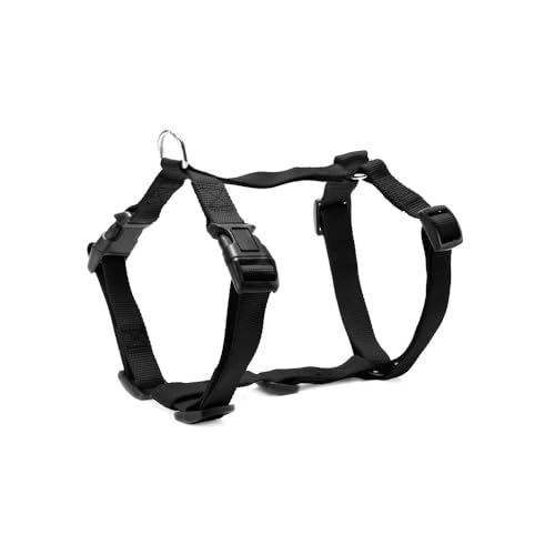 Record Hundegeschirr H-Modell .Verstellbar aus Nylon | Farbe Schwarz, Größe L, Umfang 51-72 cm Record Hundegeschirr H-Modell .Verstellbar aus Nylon | Farbe Schwarz, Größe L, Umfang 51-72 cm von Record