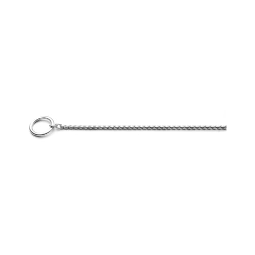 Record - Hundehalsband mit Dicker Schlangenkette – mit Hakenring – aus verchromtem Messing – Größe XL – 0,5 cm – Länge 65 cm Record - Hundehalsband mit Dicker Schlangenkette – mit Hakenring – aus verchromtem Messing – Größe XL – 0,5 cm – Länge 65 cm von Record