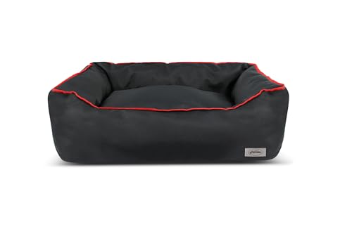 Record - Hundehütte Idro aus Cortex Harz, wasserdicht, Kratzfest und im minimalistischen Stil | XS - 50 x 35 x 17 cm, Schwarz - Rot Record - Hundehütte Idro aus Cortex Harz, wasserdicht, Kratzfest und im minimalistischen Stil | XS - 50 x 35 x 17 cm, Schwarz - Rot von Record