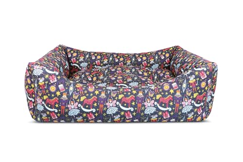 Record - Hundehütte für Nussknacker. Hundebett aus Polycotton mit Nussknacker-Charakteren, weich und gemütlich | M - 70 x 55 x 20 cm Record - Hundehütte für Nussknacker. Hundebett aus Polycotton mit Nussknacker-Charakteren, weich und gemütlich | M - 70 x 55 x 20 cm von Record