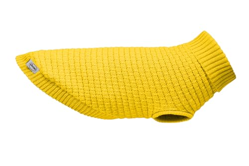 Record - Hundepullover Herbstmodell. Warmer Pullover mit hohem Kragen, Loch für Leine und Schlaufen an der Rückseite| Gelb, XL - Rückenlänge 50 cm Record - Hundepullover Herbstmodell. Warmer Pullover mit hohem Kragen, Loch für Leine und Schlaufen an der Rückseite| Gelb, XL - Rückenlänge 50 cm von Record