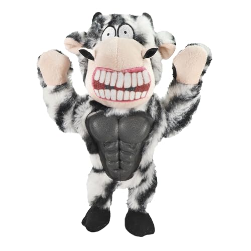 Record - Hundespiel aus Muskel-Plüsch mit Squeaker und hartem Abschnitt zur Zahnreinigung - REGT das Interesse an und widersteht intensiven Bissen | Zebra, 25 cm Record - Hundespiel aus Muskel-Plüsch mit Squeaker und hartem Abschnitt zur Zahnreinigung - REGT das Interesse an und widersteht intensiven Bissen | Zebra, 25 cm von Record