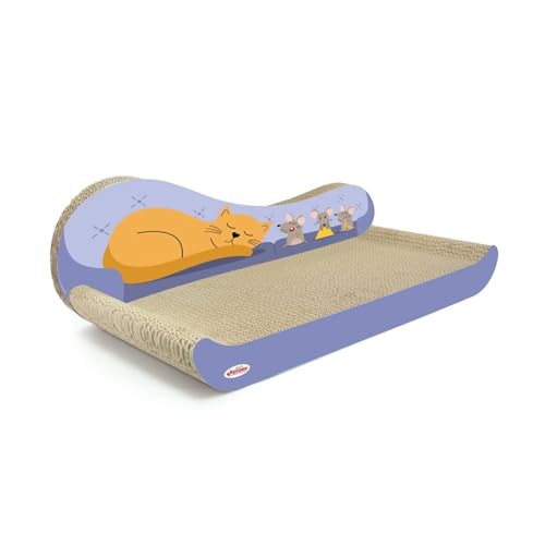 Record Kratzbaum Divanetto Sofa-Kratzbaum für Katzen | Farbe Havanna und Lila, Größe 49 x 25 x 16 cm Record Kratzbaum Divanetto Sofa-Kratzbaum für Katzen | Farbe Havanna und Lila, Größe 49 x 25 x 16 cm von Record