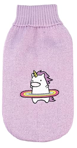 Record - Magic Land Hundepullover, Rückenlänge 40 cm. Pullover mit Rollkragen, Einhorn-Stickerei, Loch für Leine und Schlaufen an der Rückseite | Lila, M Record - Magic Land Hundepullover, Rückenlänge 40 cm. Pullover mit Rollkragen, Einhorn-Stickerei, Loch für Leine und Schlaufen an der Rückseite | Lila, M von Record