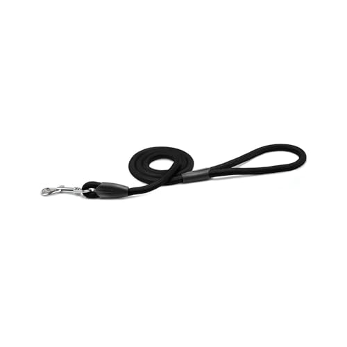 Record Schlauchformige Hundeleine aus weichem und widerstandsfähigem Nylon mit Kunststoffdetails ausgestattet und Metallkarabiner | Farbe Schwarz, Größe L - 2,2 cm, Länge 90 cm Record Schlauchformige Hundeleine aus weichem und widerstandsfähigem Nylon mit Kunststoffdetails ausgestattet und Metallkarabiner | Farbe Schwarz, Größe L - 2,2 cm, Länge 90 cm von Record