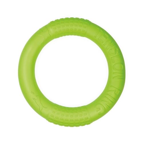 Record Spielzeug Schwimmring für Hunde aus Eva Material. Robust und widerstandsfähig; ideal für Spiele im Wasser | Farbe Grüne, 26,5 cm von Record