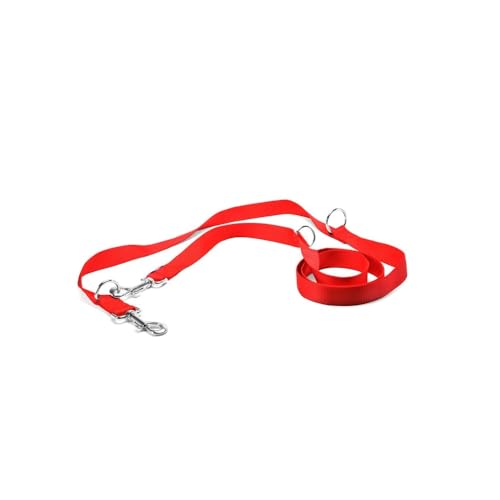 Record - Trainingsleine verstellbar aus Nylon mit Metallkarabinern | Farbe Rot, Größe L, Breite 2,3 cm, Länge 220 cm Record - Trainingsleine verstellbar aus Nylon mit Metallkarabinern | Farbe Rot, Größe L, Breite 2,3 cm, Länge 220 cm von Record