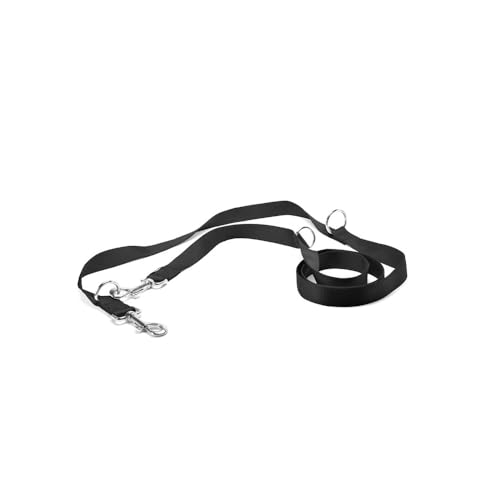 Record Trainingsleine für Hunde aus Nylon mit Metall-Karabinerhaken | Farbe Schwarz, Größe S, 2 cm x 200 cm Record Trainingsleine für Hunde aus Nylon mit Metall-Karabinerhaken | Farbe Schwarz, Größe S, 2 cm x 200 cm von Record