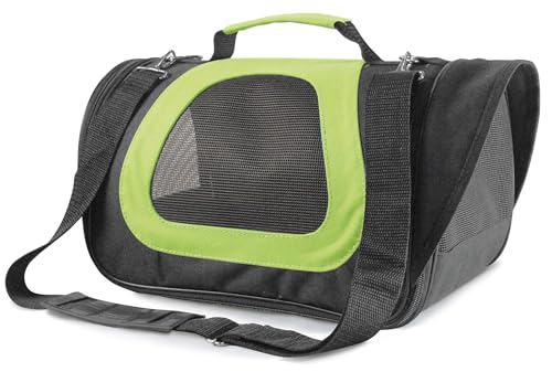 Record - Transportbox für Hunde und Katzen, zweifarbig, aus Stoff, Tasche für Hunde mit Leine und Innentasche, Netzseiten für Belüftung und Sichtbarkeit- | Maße: M - 35 x 22 x 23 h Record - Transportbox für Hunde und Katzen, zweifarbig, aus Stoff, Tasche für Hunde mit Leine und Innentasche, Netzseiten für Belüftung und Sichtbarkeit- | Maße: M - 35 x 22 x 23 h von Record