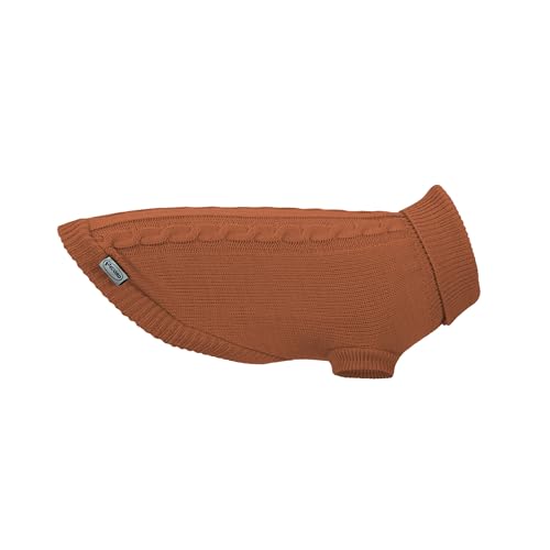 Record - Willy Hundepullover. Rollkragenpullover, Zopfmuster, Loch Leine und elastischer Beinabschluss | Braun, XL - Rückenlänge 50 cm Record - Willy Hundepullover. Rollkragenpullover, Zopfmuster, Loch Leine und elastischer Beinabschluss | Braun, XL - Rückenlänge 50 cm von Record