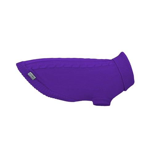 Record - Willy Hundepullover. Rollkragenpullover, Zopfmuster, Loch Leine und elastischer Beinabschluss | Lila, L - Rückenlänge 45 cm Record - Willy Hundepullover. Rollkragenpullover, Zopfmuster, Loch Leine und elastischer Beinabschluss | Lila, L - Rückenlänge 45 cm von Record