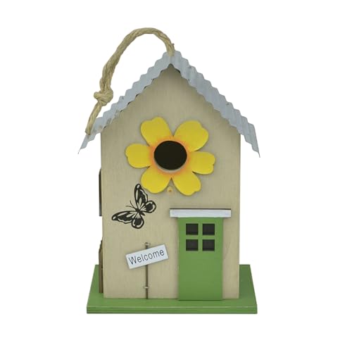 Red Carpet Studios Kleines Vogelhaus – Küken, Kleiber, Meise oder Trällerhäuschen, hängendes Vogelhaus, 39,4 cm lang, Welcome Butterfly Red Carpet Studios Kleines Vogelhaus – Küken, Kleiber, Meise oder Trällerhäuschen, hängendes Vogelhaus, 39,4 cm lang, Welcome Butterfly von Red Carpet Studios