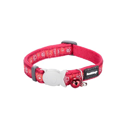 Red Dingo 9330725042766 Katzenhalsband Pawn Impress, S, Rot von Red Dingo