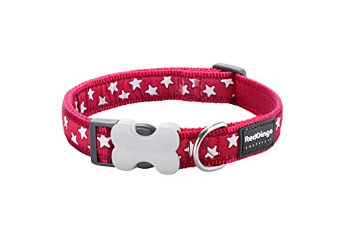 Red Dingo Hundehalsband, Gemustert, Größe S, 1,5 cm x 24-36 cm, Rot/Weiß Red Dingo Hundehalsband, Gemustert, Größe S, 1,5 cm x 24-36 cm, Rot/Weiß von Red Dingo