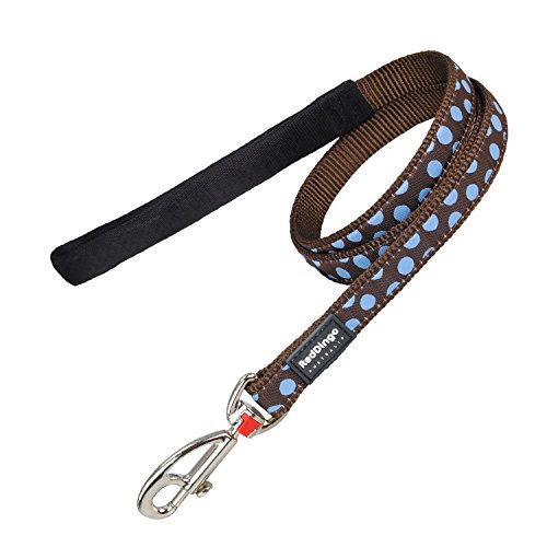 Red Dingo Hundeleine,15 mm x 1,2 m, Größe S, Blaue Punkte auf Braun Red Dingo Hundeleine,15 mm x 1,2 m, Größe S, Blaue Punkte auf Braun von Red Dingo
