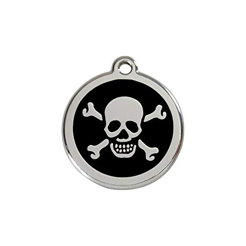 Red Dingo Hundemarke Totenkopf inklusive Gravur (S) von Red Dingo