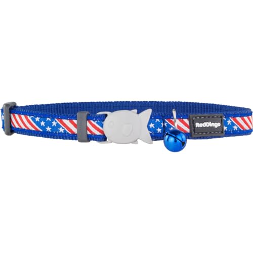 Red Dingo Katzenhalsband, US-Flagge, 20-32 cm, Blau von Red Dingo