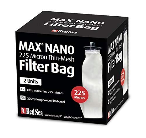 Red Sea Max Nano Ersatz 225 Mikron Dünn-Mesh Filterbeutel, 2er Pack (730773405800) von Red Sea