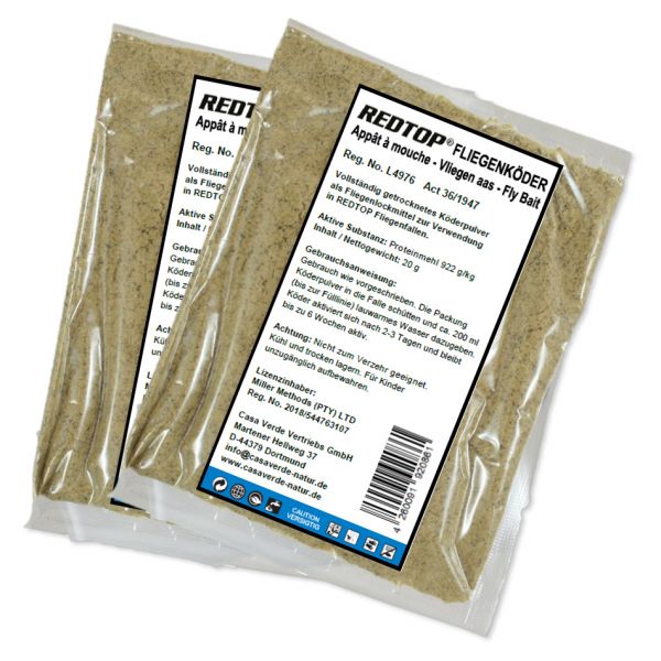 RedTop Nachfüllpack 2x20g für Fliegenfalle EASY CUP, Ersatzköder, F... von RedTop