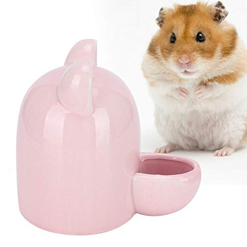 Pet Water Dispenser, Pink Mute Leicht zu tragender Pet Ceramics Waterer, für Hamster Hedgehog von Redxiao