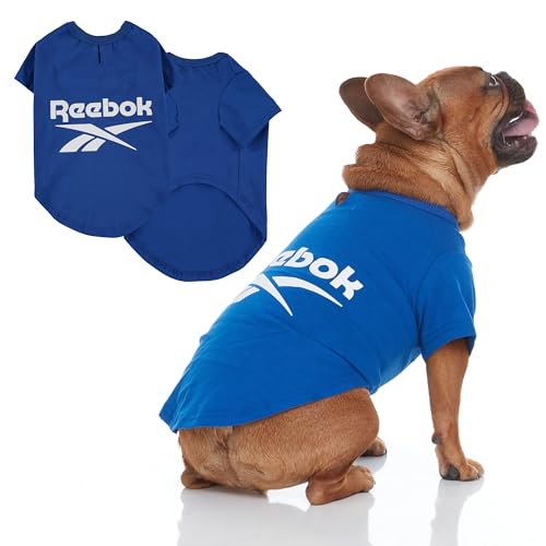 Reebok Hunde-Shirts - Leichte Hunde-T-Shirts für kleine, mittelgroße und große Hunde, lustige athletische Themen-Hunde-Shirts mit Reebok Design, tolles Welpen-Sommerkleidung Outfit für alle Rassen, von Reebok