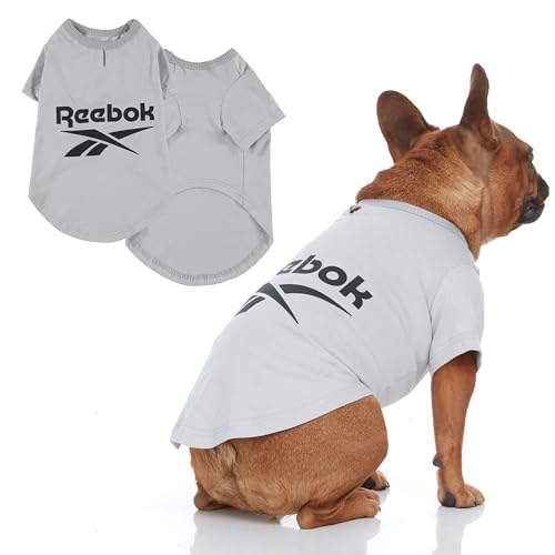 Reebok Hunde-Shirts - Leichte Hunde-T-Shirts für kleine, mittelgroße und große Hunde, lustige athletische Themen-Hunde-Shirts mit Reebok Design, tolles Welpen-Sommerkleidung Outfit für alle Rassen, von Reebok