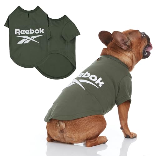 Reebok Hunde-Shirts - Leichte Hunde-T-Shirts für kleine, mittelgroße und große Hunde, lustige athletische Themen-Hunde-Shirts mit Reebok Design, tolles Welpen-Sommerkleidung Outfit für alle Rassen, von Reebok