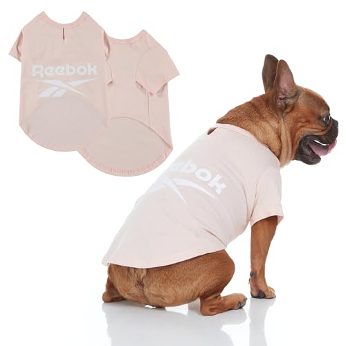 Reebok Hunde-Shirts - Leichte Hunde-T-Shirts für kleine, mittelgroße und große Hunde, lustige athletische Themen-Hunde-Shirts mit Reebok Design, tolles Welpen-Sommerkleidung Outfit für alle Rassen, von Reebok