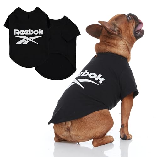 Reebok Hunde-Shirts – leichte Hunde-T-Shirts für kleine, mittelgroße und große Hunde, lustige athletische Hunde-Shirts mit Reebok Design, tolles Welpen-Sommerkleidungsoutfit für alle Rassen, von Reebok