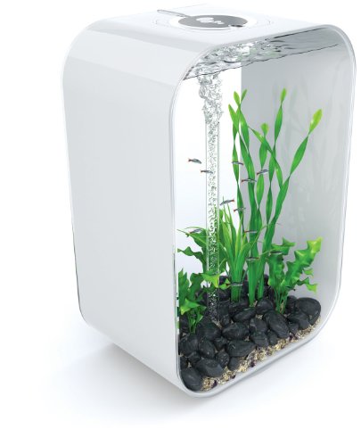 biOrb LIFE 60, weiß - innovatives Design-Aquarium / Komplett-Set aus Acryl-Glas mit LED-Beleuchtung, Filter-System und Boden-Keramik von biOrb