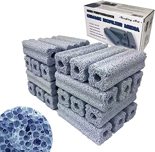 Reefing Art Keramik-Bio-Filtermedien mit großer Oberfläche für Aquarium-Behälter (1 Box / 24 Stück) von Reefing Art