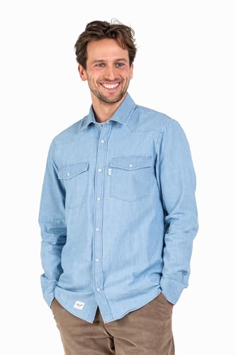 Reell Western Shirt Light Blue Wash L von Reell