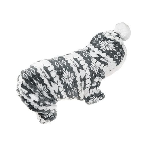 Reepetty Haustier-Wintermantel mit Geschirr Haustier-Kleidung-Kleidung-Winter-Hundekleidung Fawn-Fleece-Hundekleidung Wasserabweisender Hundemantel von Reepetty