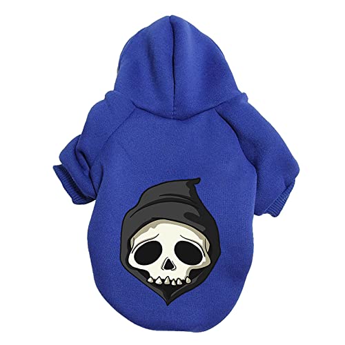 Reepetty Haustier-Wintermantel mit Geschirr Halloween-Horror-Hundepullover Haustier-Kostüm-Kostüm-Haustier-Pullover Hunde Strick von Reepetty