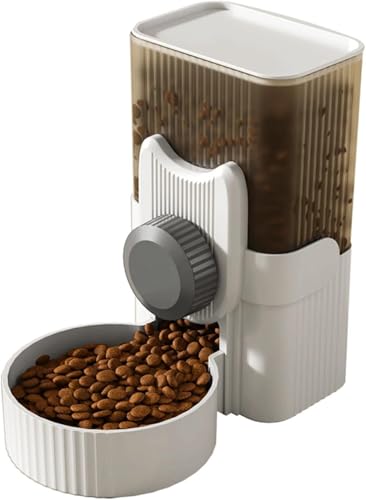 Automatischer Katzenfutterspender, Hunde Katzen Futterspender und Wasserspender 1L, Automatischer Schwerkraft-Hundefutterspender mit Sichtfenster, Katzenwasserspender zum Aufhängen im Käfig für kleine Automatischer Katzenfutterspender, Hunde Katzen Futterspender und Wasserspender 1L, Automatischer Schwerkraft-Hundefutterspender mit Sichtfenster, Katzenwasserspender zum Aufhängen im Käfig für kleine von Refein