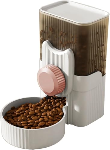 Automatischer Katzenfutterspender Hunde Katzen Futterspender und Wasserspender 1L, Automatischer Schwerkraft-Hundefutterspender mit Sichtfenster, Katzenwasserspender zum Aufhängen im Käfig für kleine Automatischer Katzenfutterspender Hunde Katzen Futterspender und Wasserspender 1L, Automatischer Schwerkraft-Hundefutterspender mit Sichtfenster, Katzenwasserspender zum Aufhängen im Käfig für kleine von Refein